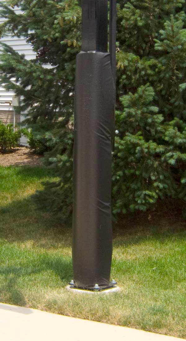 Wraparound Pole Pad, Black, 6′ High X 18″ Wide X 2″ Thick w/Velcro