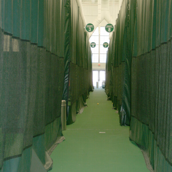 29523Z-9 - Douglas Sports Dark Green Backdrop Curtain Hallway