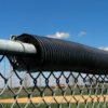 Black Poly-cap installed on a fence