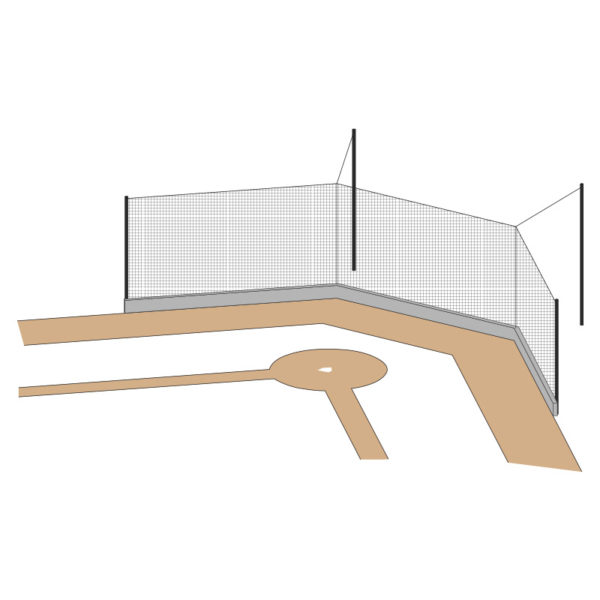Clear view Backstop Netting Drawing