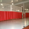 Douglas Gym Divider Curtains installed at in indoor sports facility