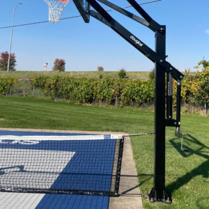 Douglas® In-Line Basketball Adjustable Net System, 3.5” SQ Steel