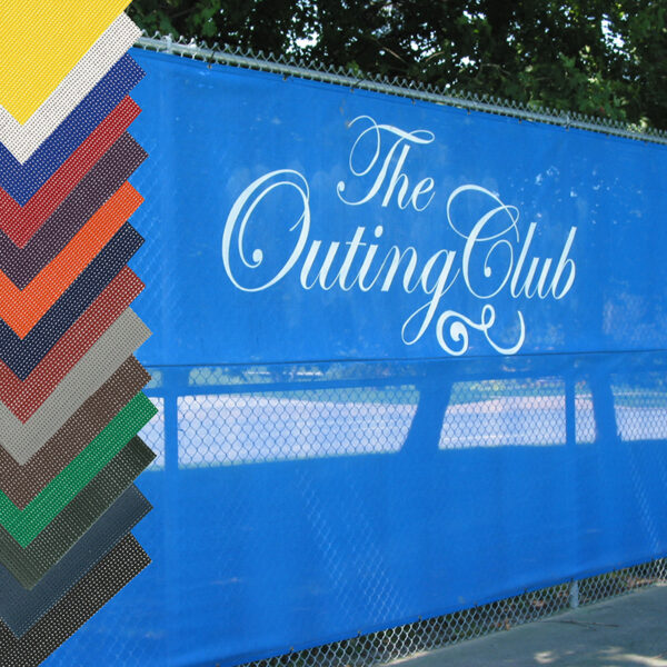 Tennis Windscreen with color samples