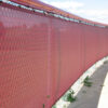Red Baseball Windscreen with Fence guard