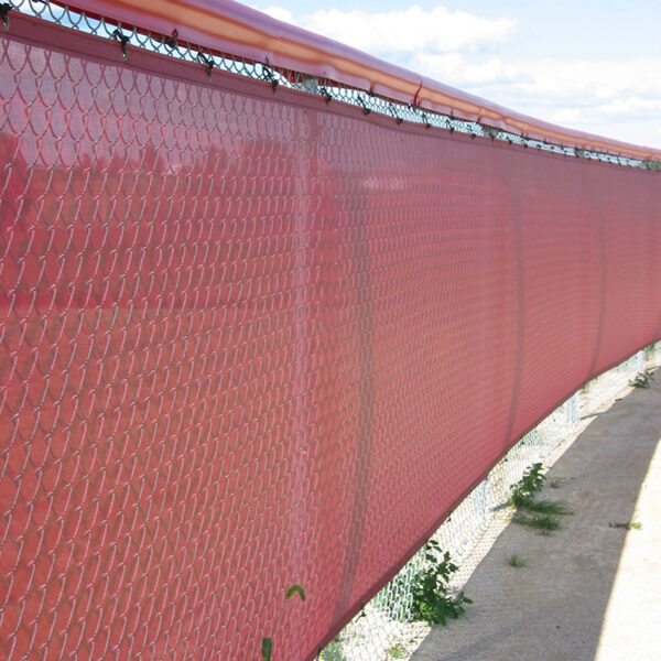 Red Baseball Windscreen with Fence guard