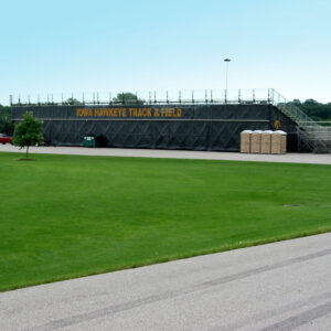 Full Windscreen Bleacher Enclosure with logos