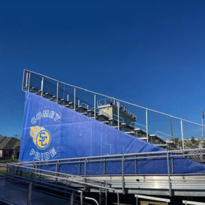 Windscreen Bleacher Wrap with Logo